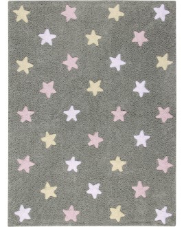 LORENA CANALS ΧΑΛΙ - Stars Tricolor Grey-Pink